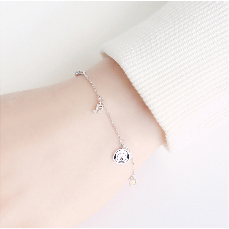 BT21 x OST - Chimmy Silver Bracelet