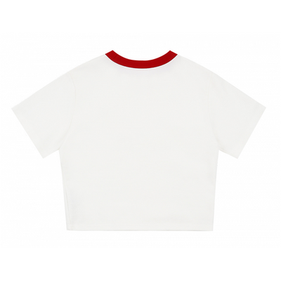 O!Oi - Serif Logo Crop T-Shirt