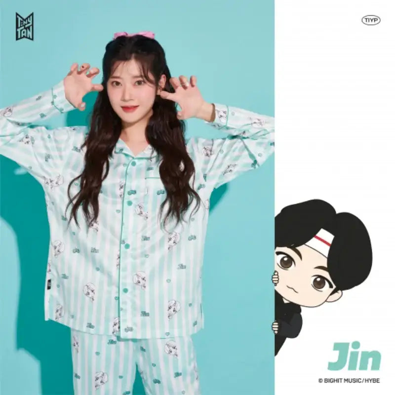 BTS - TinyTAN x TIYP - peek-a-boo Pajama - BTS - Clothing - Harumio