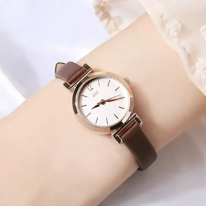 OST - Women's Brown Leather Watch - OST - Watch - Harumio