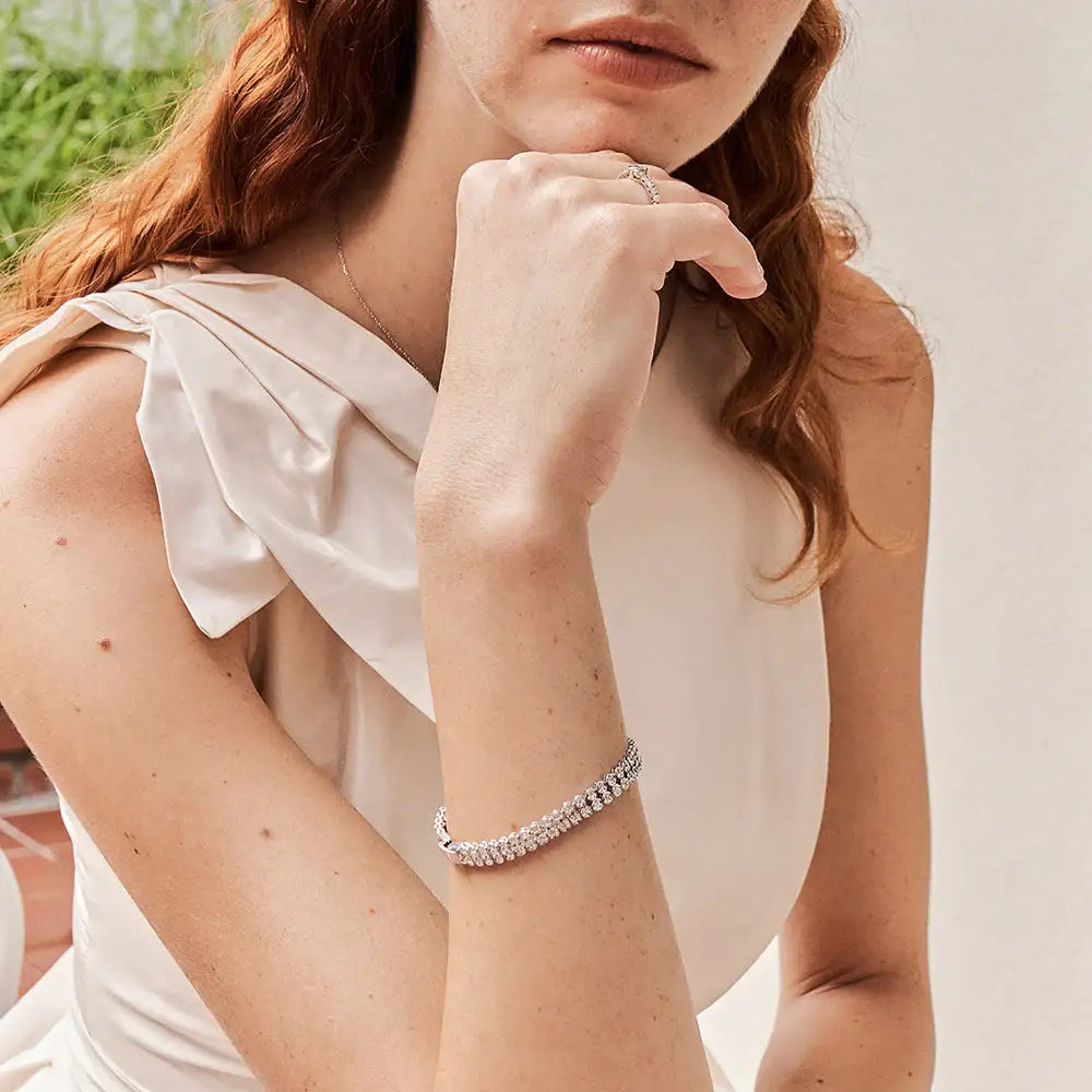 OST - Blooming Round Cubic Bracelet - OST - Jewelry - Harumio
