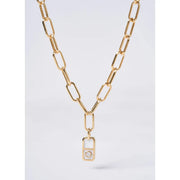 OST - POPTS Collection White Modernity Stone Necklace - OST - Jewelry - Harumio