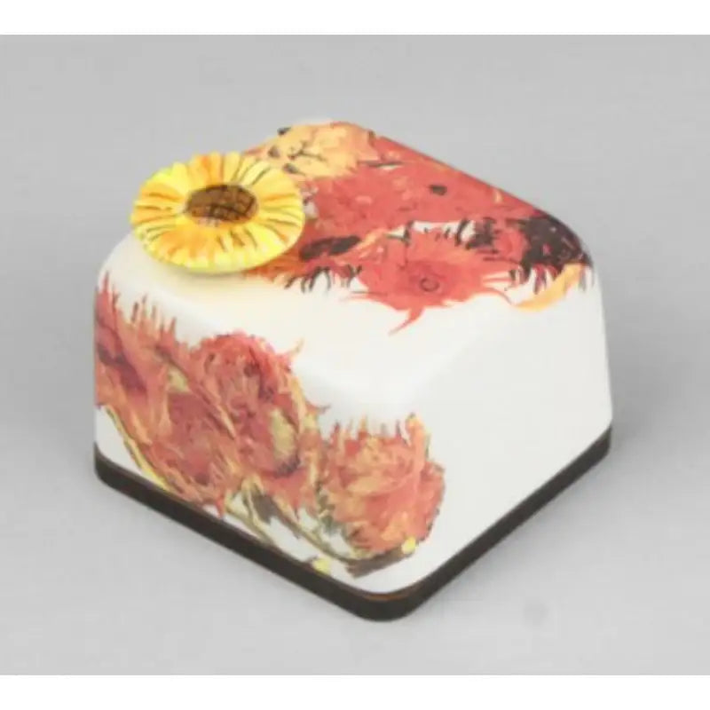 HK Studio - Moony Ceramic Sunflowers Musical Paperweight - HK Studio - Music Box - Harumio