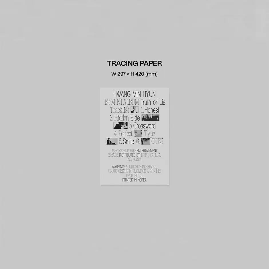 Hwang Minhyun - Truth Or Lie : 1st Mini Album (Deluxe Limited Edition) - Hwang Minhyun - Album - Harumio