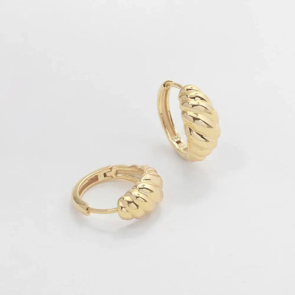 OST - Volume Twist Point Silver Earrings - OST - Jewelry - Harumio