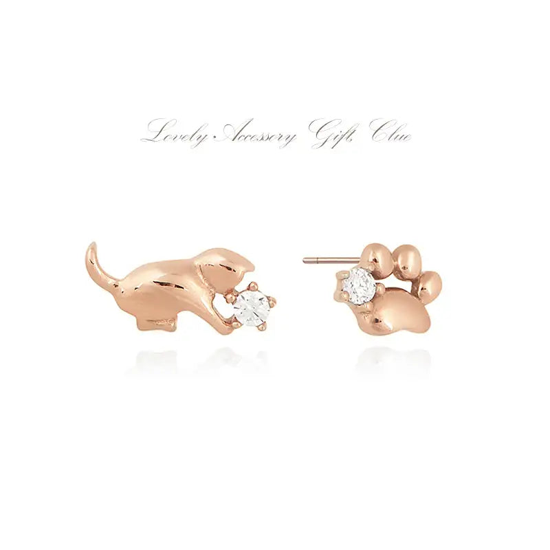 CLUE - Lovely Cat Silver Earrings - CLUE - Jewelry - Harumio
