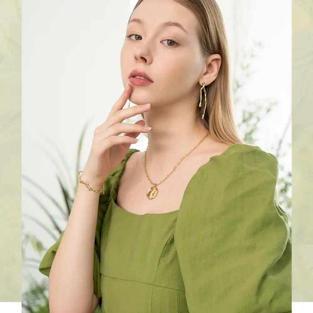 Bloom x AHNI - Embo Coin Rose Gold Necklace - Bloom x AHNI - Jewelry - Harumio