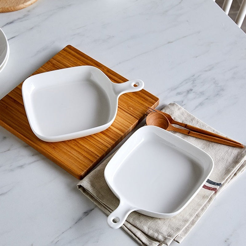 Korean WOW Daily One Handle Square Pan Plate 2P Set