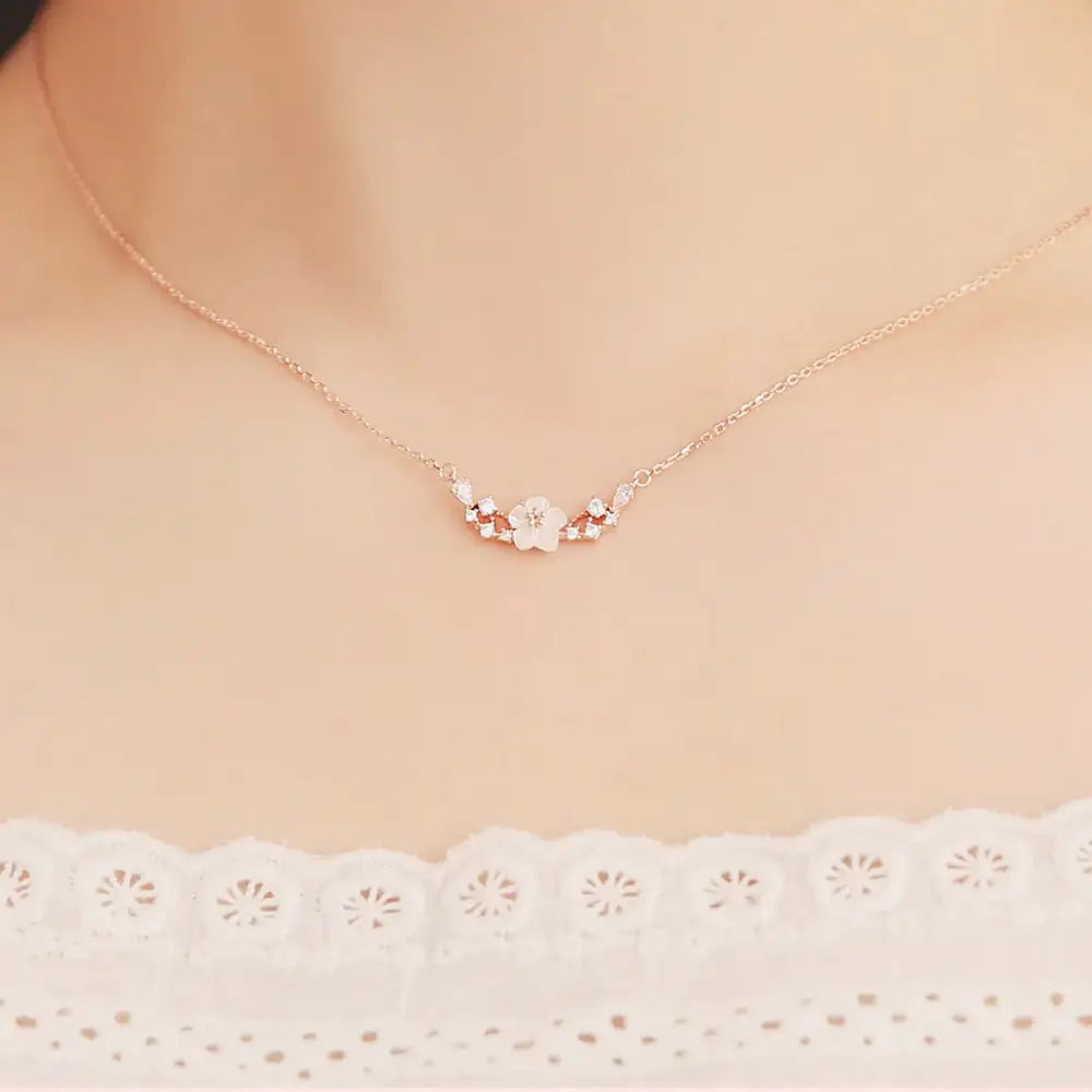 OST - Plum Flower Necklace - OST - Jewelry - Harumio