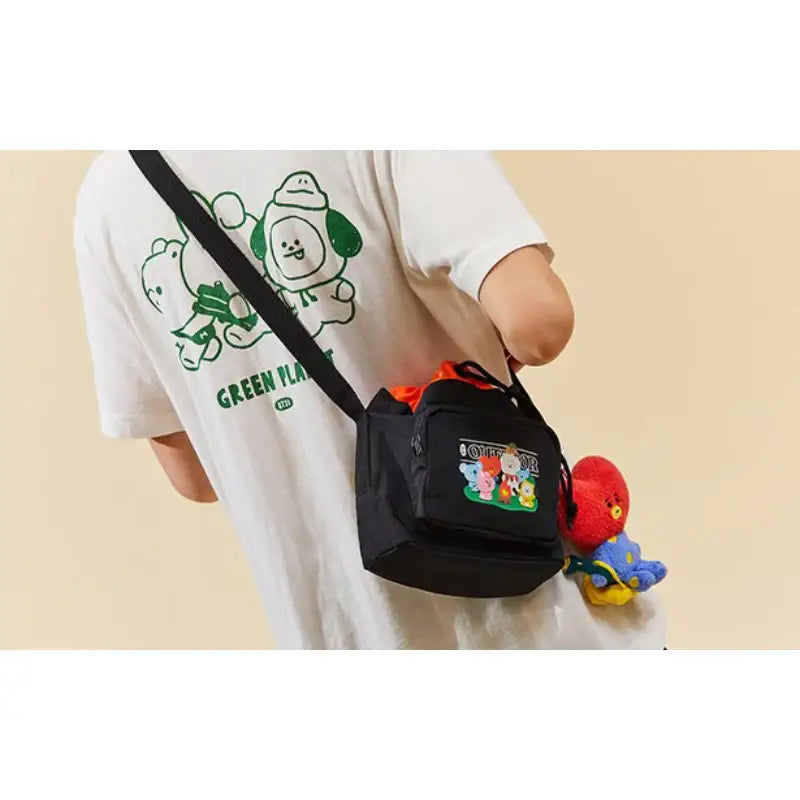 BT21- Baby Green Planet Sacoche Bag - LINE FRIENDS - Bags - Harumio