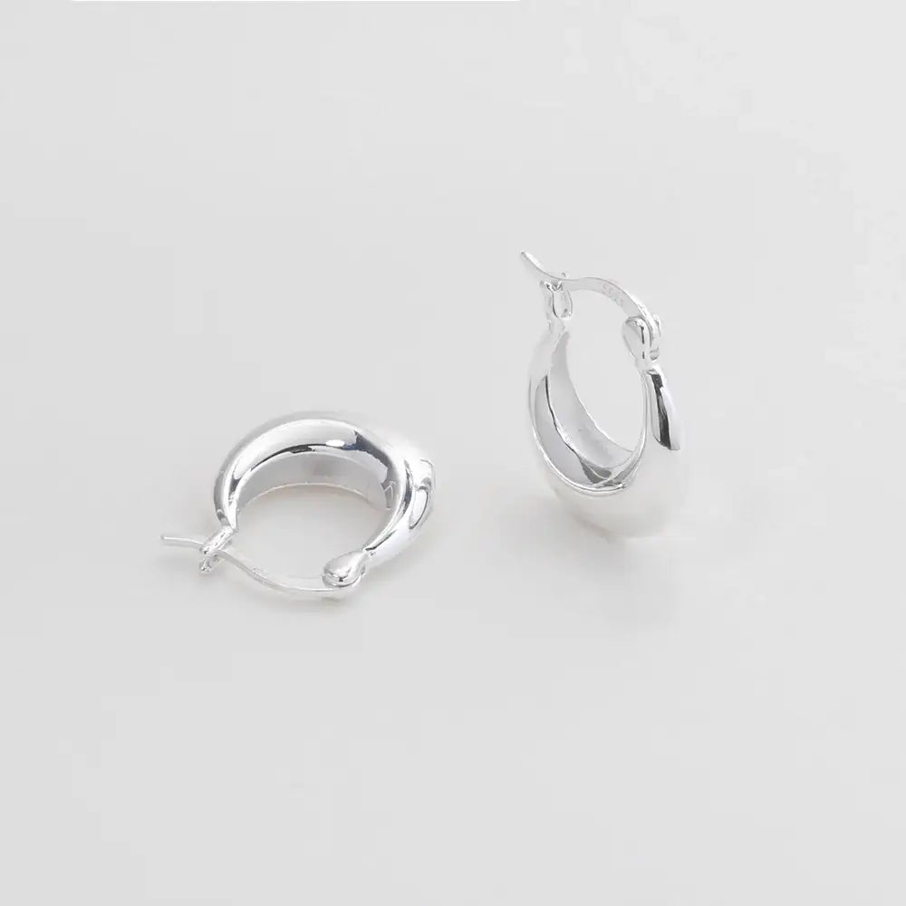 OST - Easy Modern Silver Ring Earrings - OST - Jewelry - Harumio