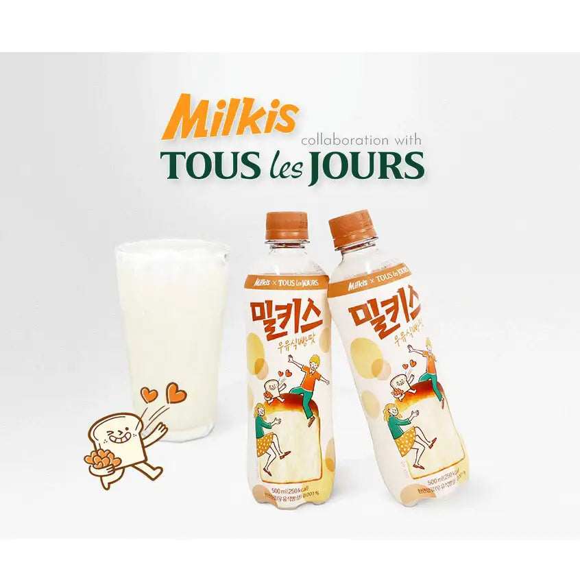 Milkis x Tous les Jours - Milk Bread Flavor Drink (500ml) - Milkis x Tous les Jours - Food - Harumio