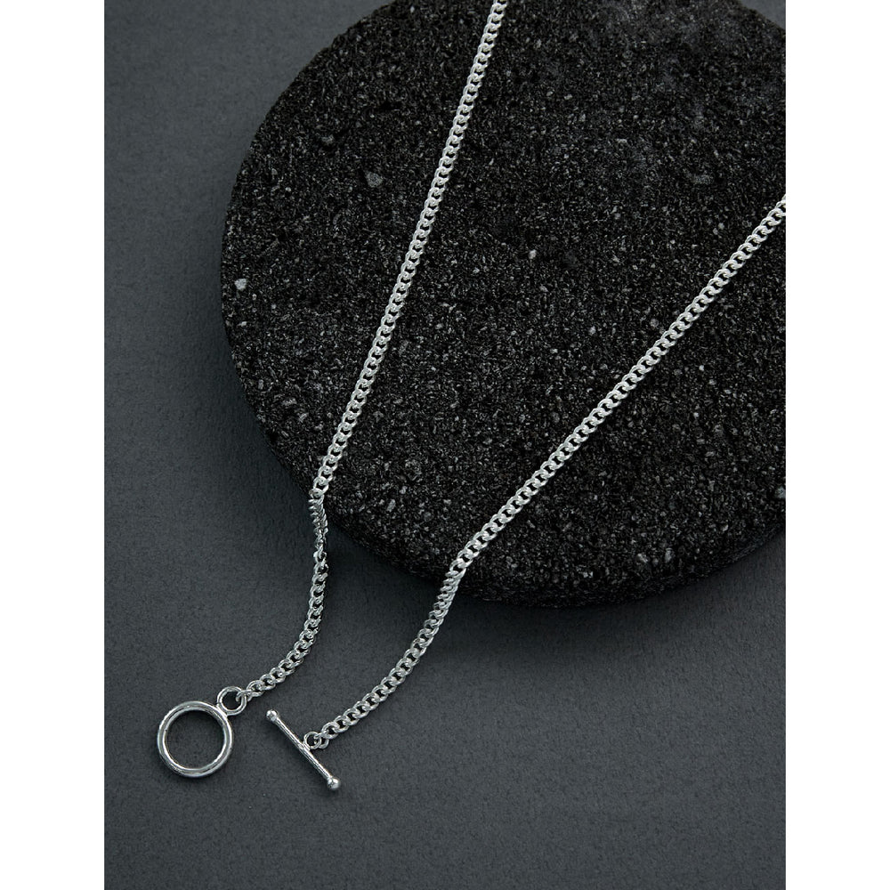 CLUE - Toggle Bar Chain Silver Necklace