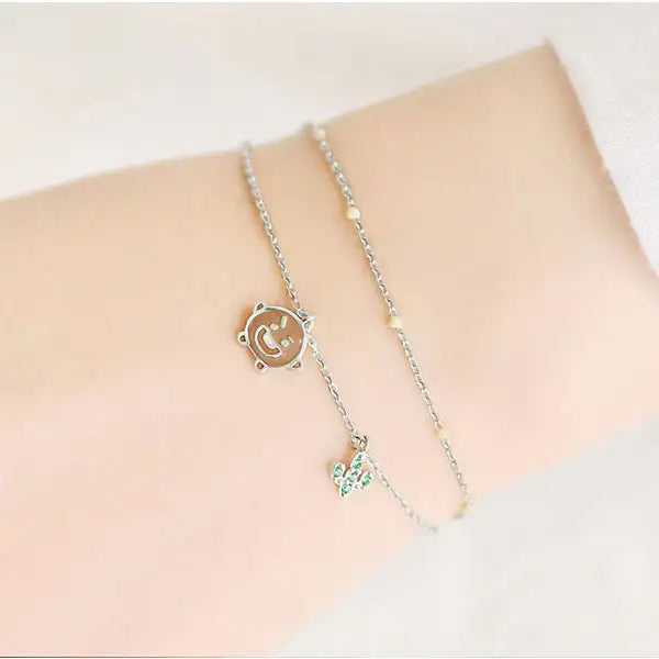 BT21 x OST - Silver Bracelet Ver. 2 - Shooky - BT21 - Bracelets - Harumio