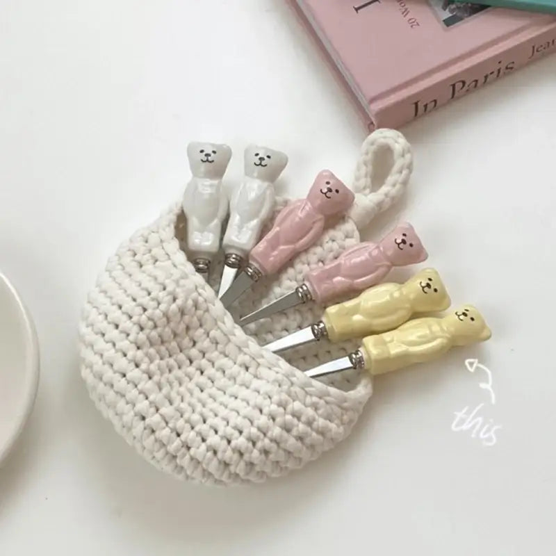 Like A Cafe - Vintage Teddy Bear Cutlery - Like A Cafe - Home & Living - Harumio
