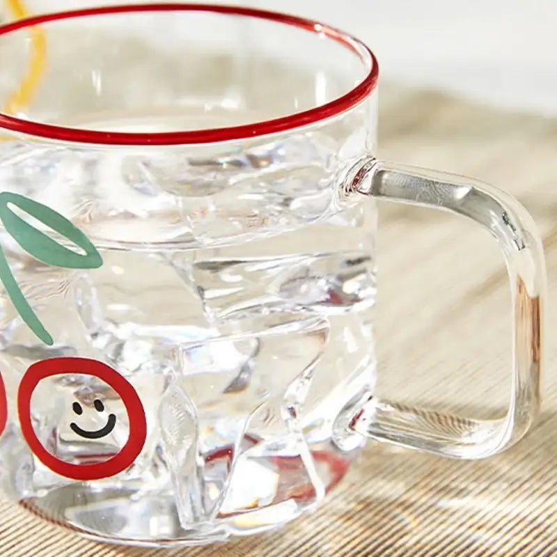 Korean Picnic Day - Heat Resistant Glass Mug - Modern House - Kitchenware - Harumio