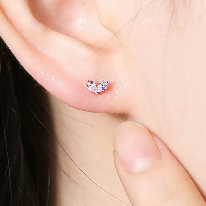 OST - Flower Rose Gold Ear Pierce Set - OST - Jewelry - Harumio