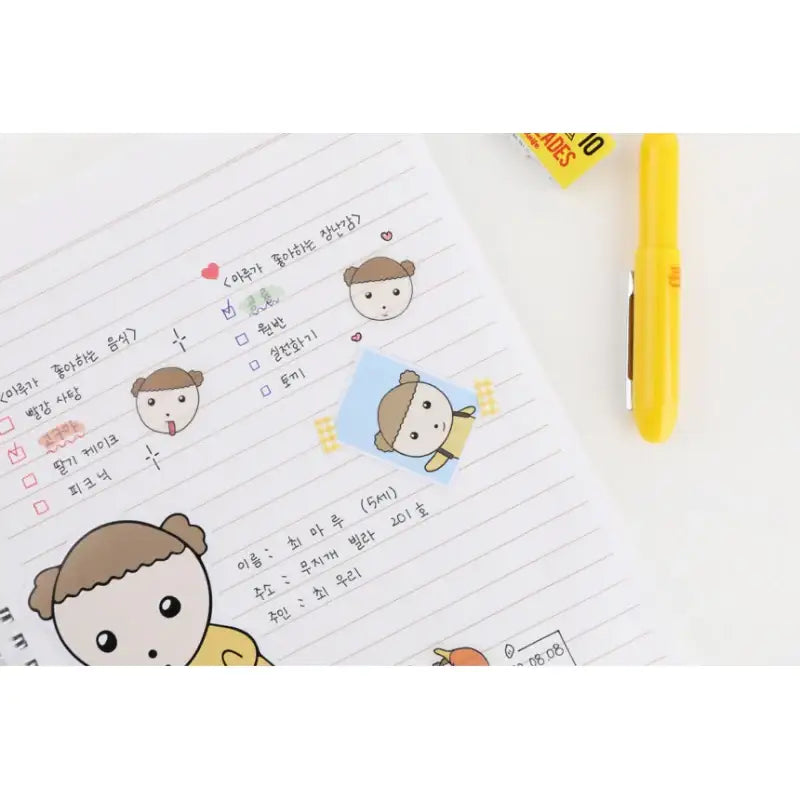 Maru Is a Puppy - Spring Notebook - Webtoon Friends - Notebook - Harumio