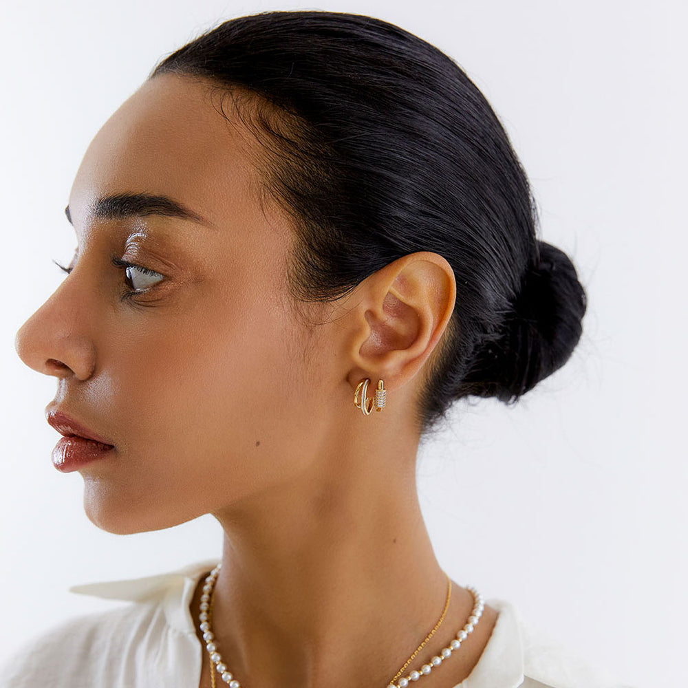 OST - POPTS Collection Basic Octagonal One-Touch Earrings