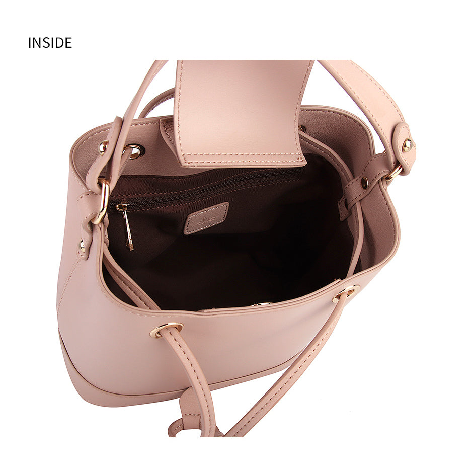 CLUE - Fresh Point Pastel Pink Bucket Bag