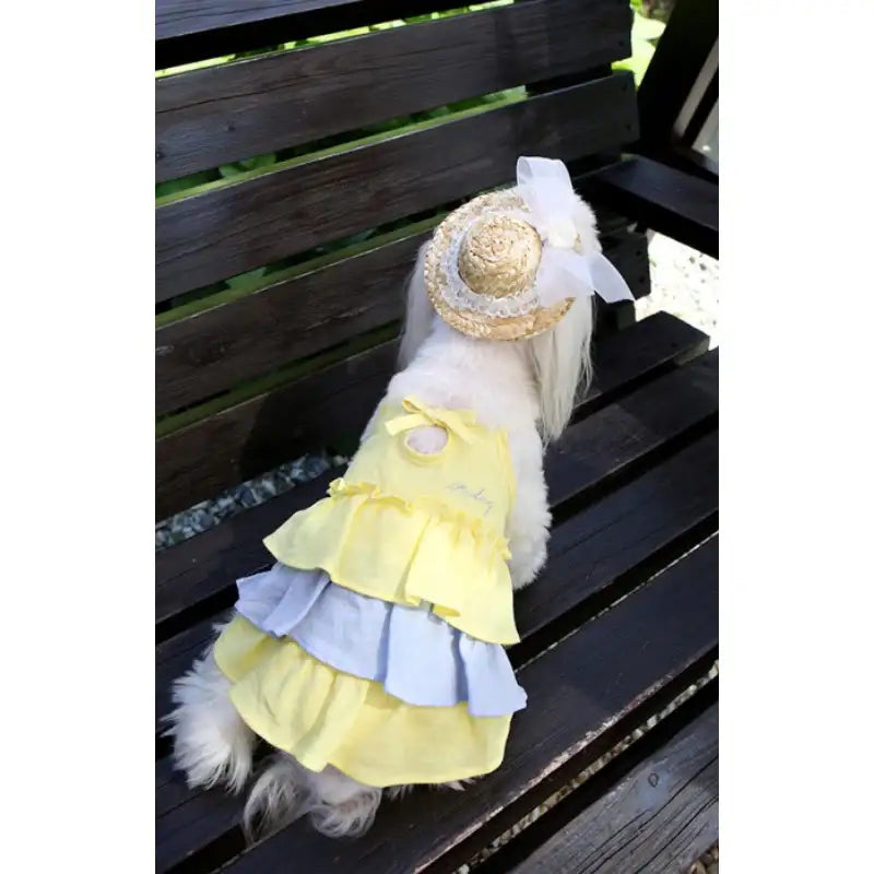 ITSDOG - Pet Linen Frill Dress - ITSDOG - Pet Clothes - Harumio