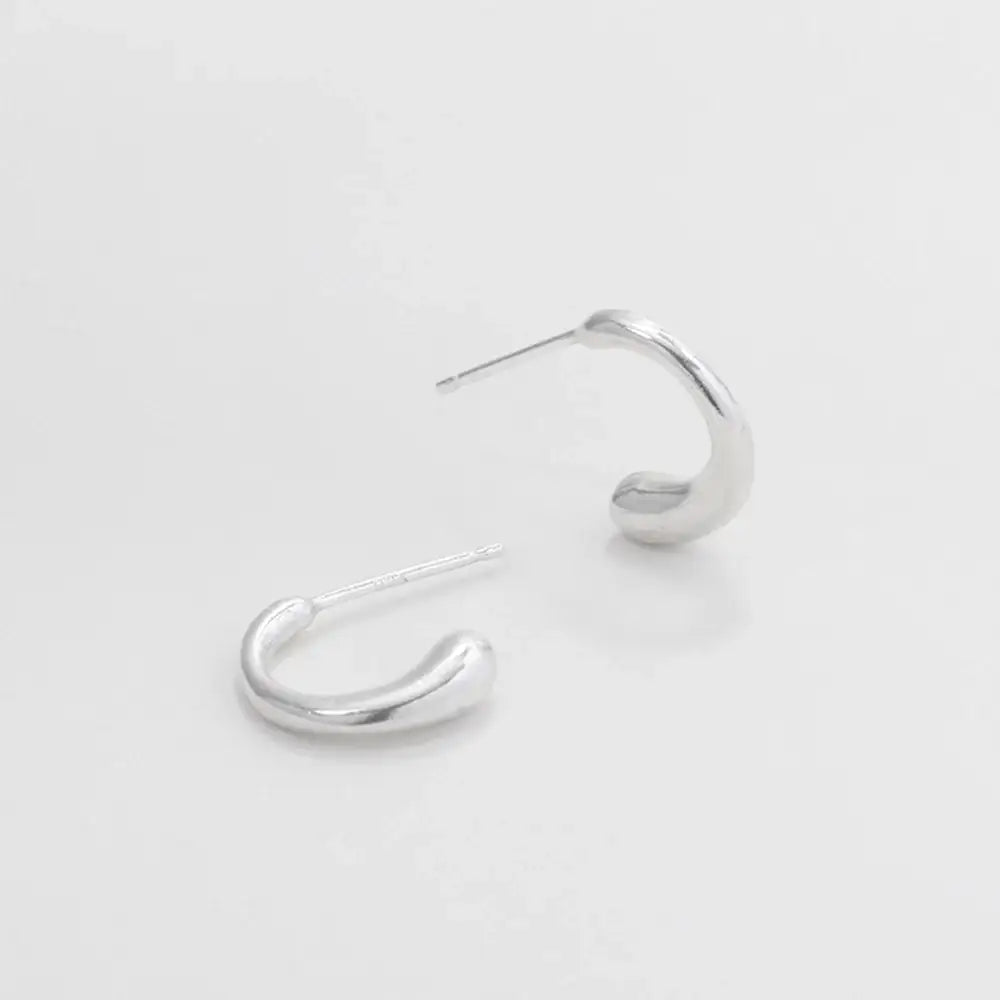 OST - Soft Cuff Silver Earrings - OST - Jewelry - Harumio