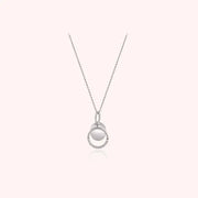 CLUE - Double Round Silver Necklace - CLUE - Jewelry - Harumio