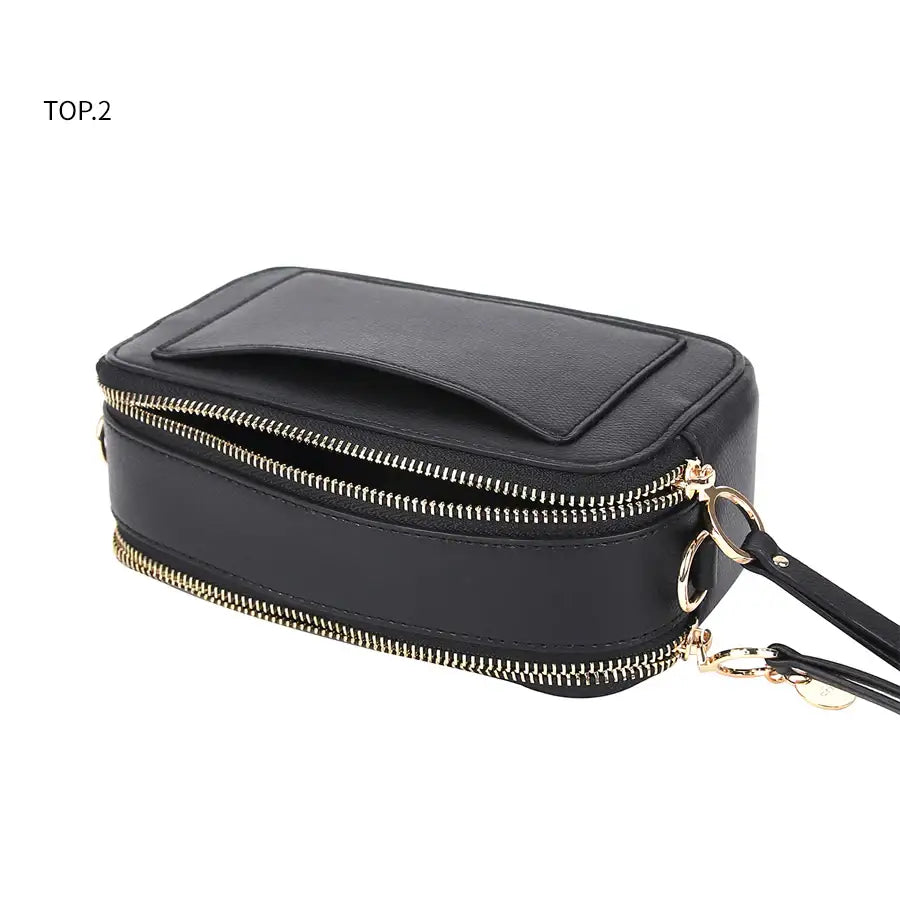 CLUE - Casual Square Deep Black Bag - CLUE - Bag - Harumio