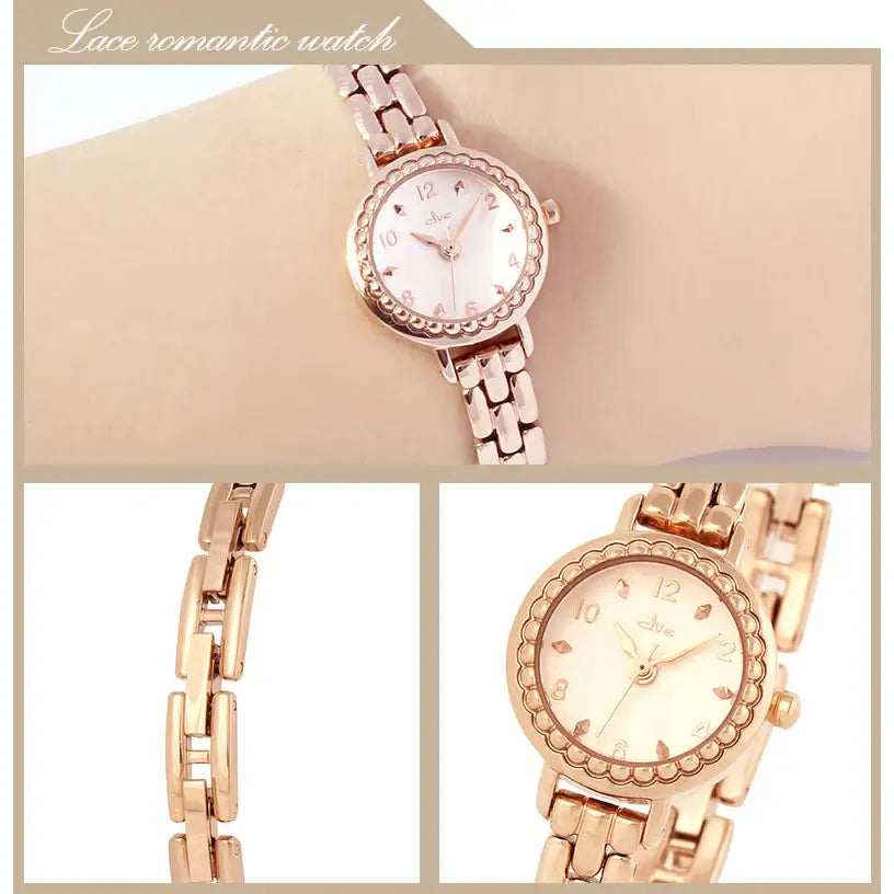 OST - Slender Petite Laurel Line Rose Gold Metal Watch