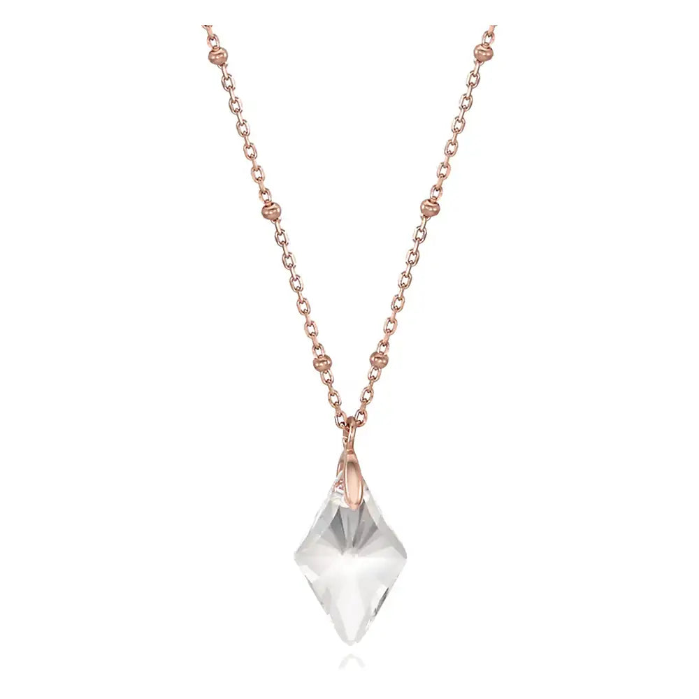 CLUE - Ice Crystal Rose Gold Necklace - CLUE - Jewelry - Harumio