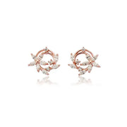 CLUE - Spring Petal Round Silver Earrings - CLUE - Jewelry - Harumio