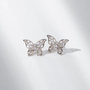 CLUE - Butterfly Cubic Silver Earrings - CLUE - Jewelry - Harumio