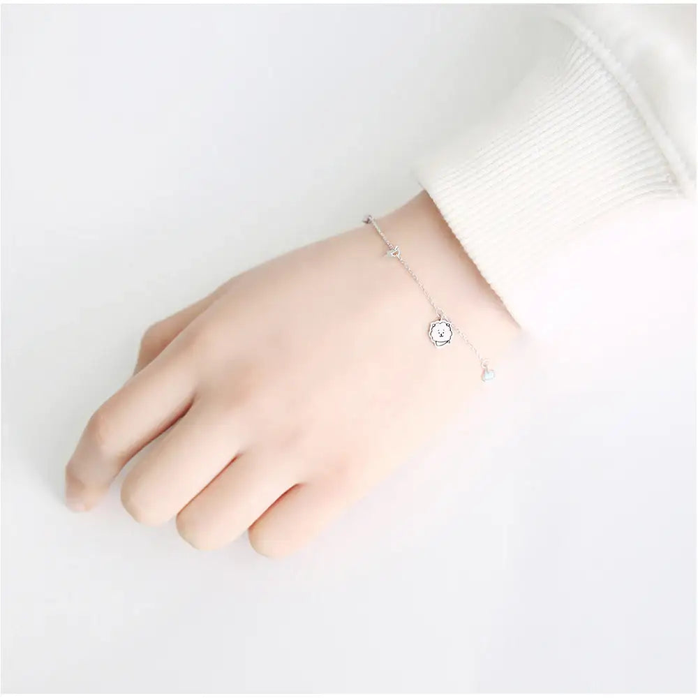 BT21 x OST - RJ Silver Bracelet - OST - Bracelets - Harumio