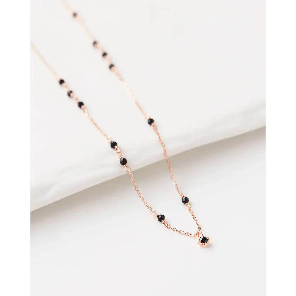 CLUE - Wish Spell Bead Black Spinel Necklace