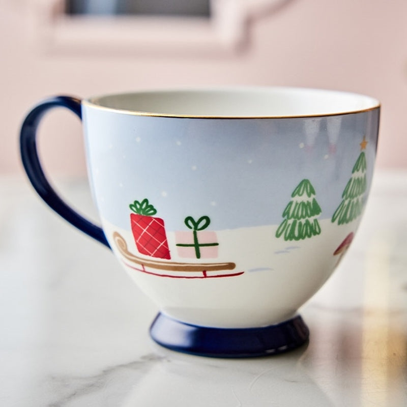 Korean Winter Story - Gold Rim Mug