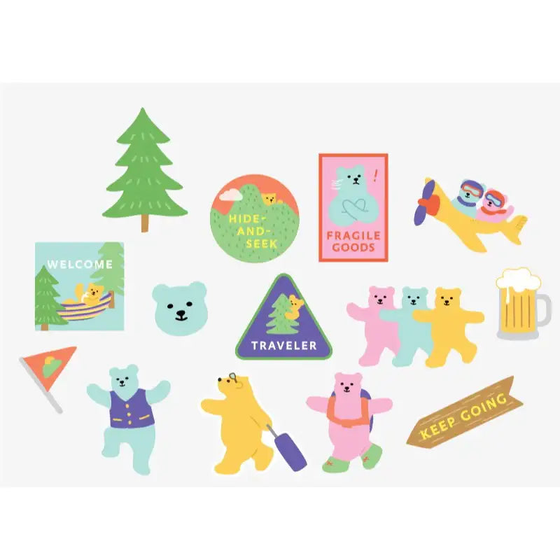 Dailylike x 10x10 - Suitcase Sticker - Dailylike x 10x10 - Stationary - Harumio