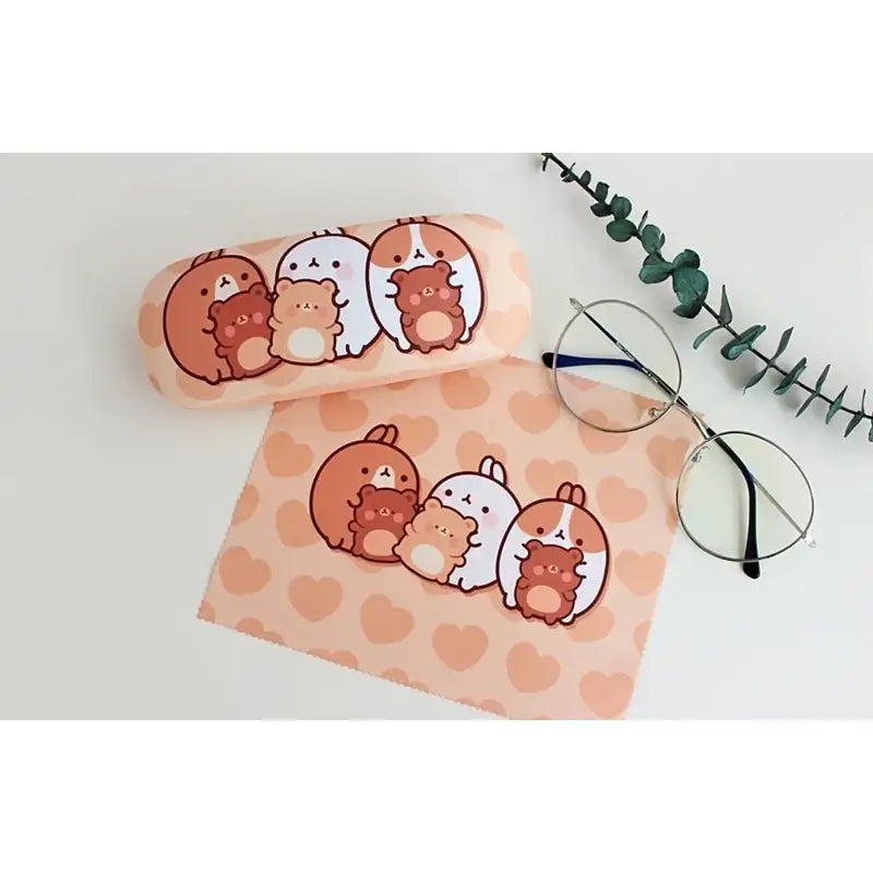 Molang - Cozy Glasses Case Cleaning Set - Molang - Accessories - Harumio