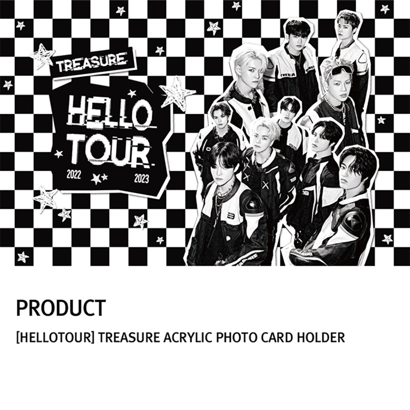 TREASURE - HELLO Tour - Acrylic Photo Card Holder