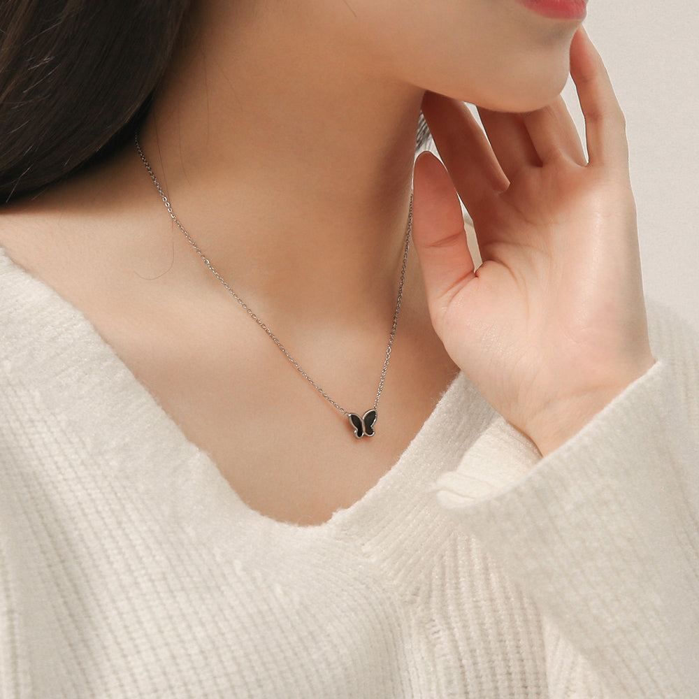 OST - Black Butterfly Necklace