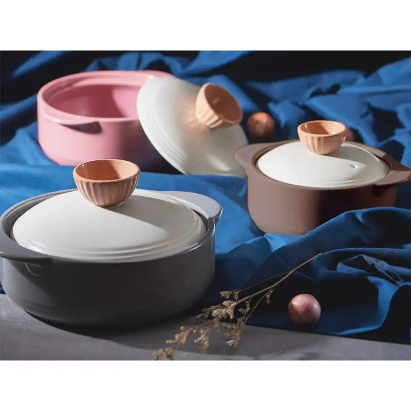 Neoflam - Valley Rose Hot Pot Set Of 3 - Neoflam - Hot Pot - Harumio