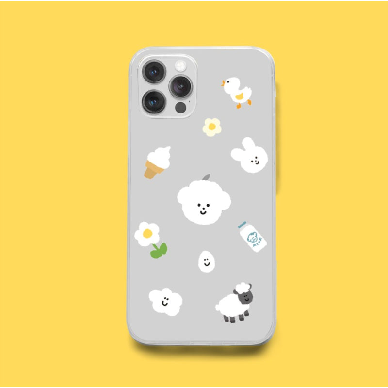Teteum - Bong Bong Friends Jelly Hard Phone Case