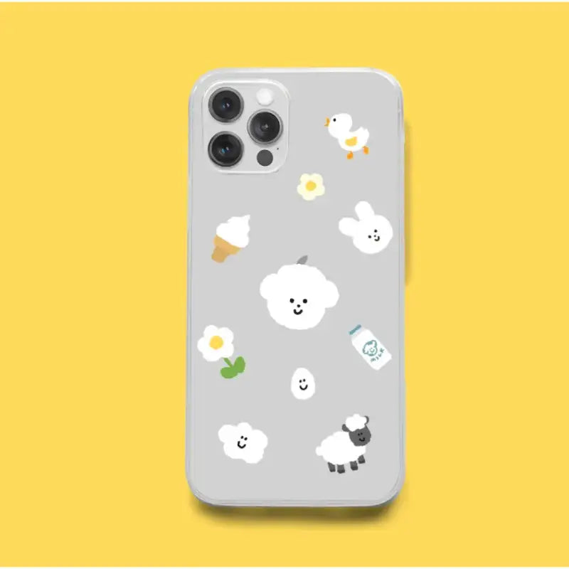 Teteum - Bong Bong Friends Jelly Hard Phone Case - Teteum - Phone Cases - Harumio