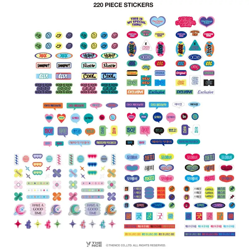 THENCE - YXTC Deco Sticker Pack - THENCE - Stickers - Harumio