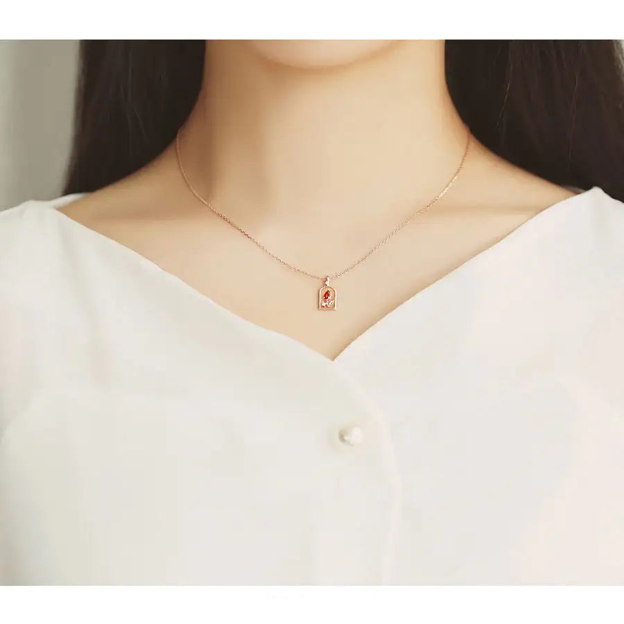 Le Petit Prince x OST - Pride Rose Rose Gold Necklace - OST - Accessories, Jewelry - Harumio