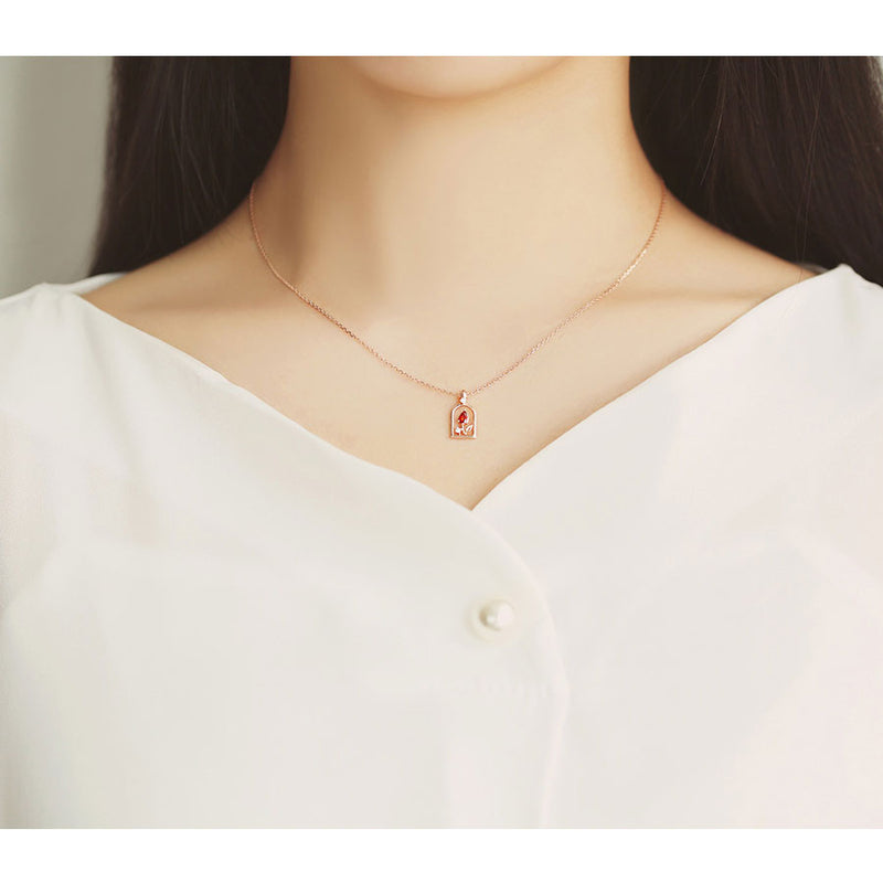Le Petit Prince x OST - Pride Rose Rose Gold Necklace