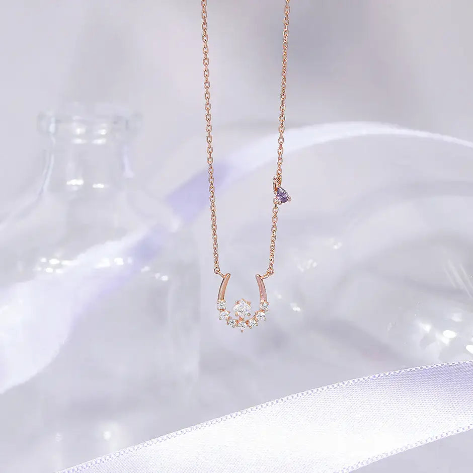 CLUE - Power of Luck February Feather Silver Necklace - CLUE - Jewelry - Harumio