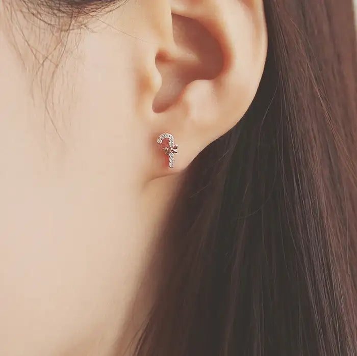 OST - Winter Red Heart Earrings Set - OST - Jewelry - Harumio