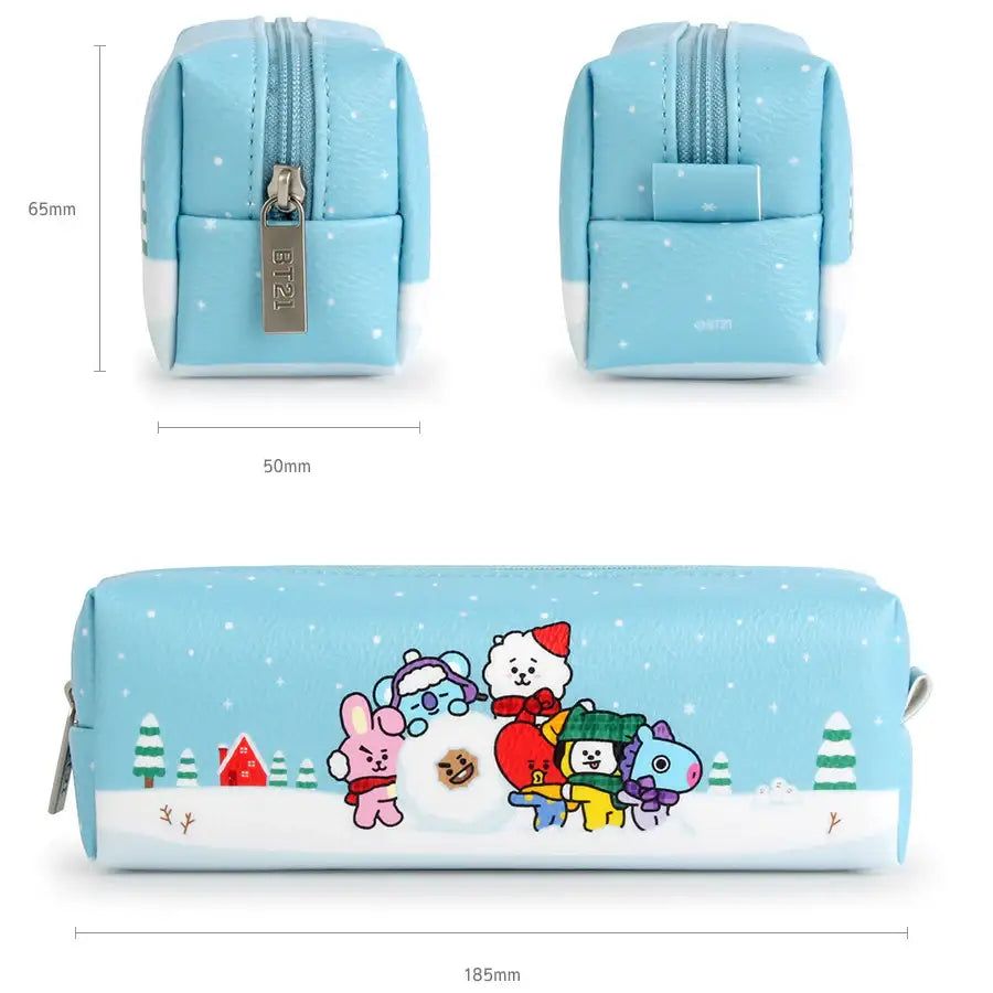 BT21 x Monopoly - C-Pocket Pencil Case - Winter Edition - Monopoly - Accessories - Harumio