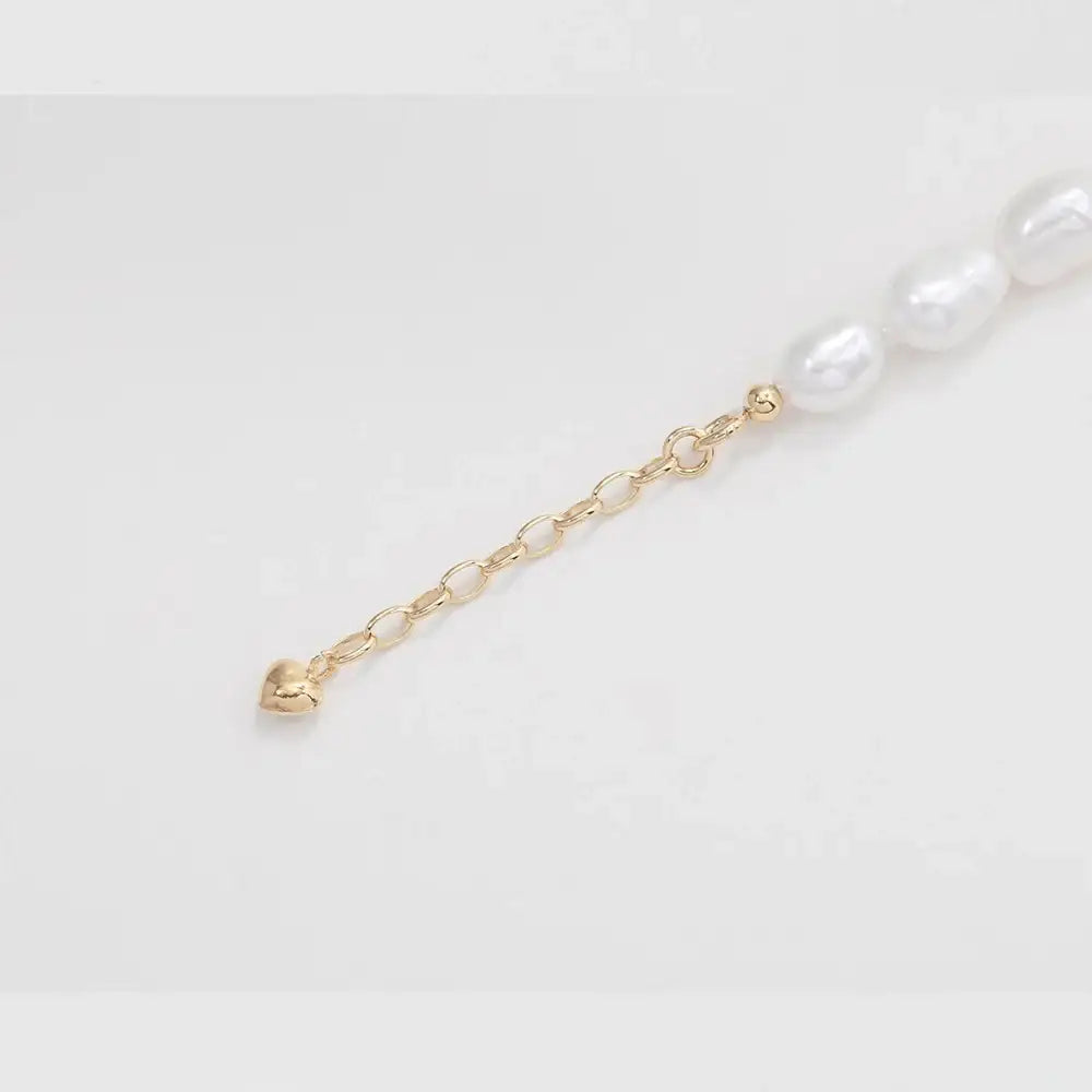 OST - Plump Heart Point Freshwater Pearl Bracelet - OST - Jewelry - Harumio