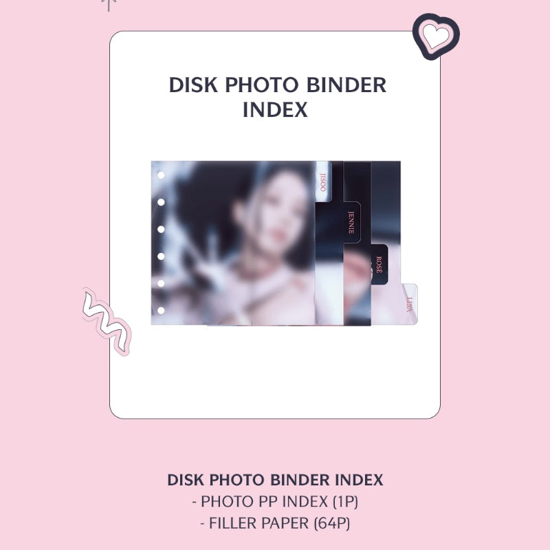 BlackPink - Born Pink - Disk Photo Binder Index